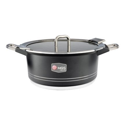 سرویس قابلمه 25 پارچه گرانیت طرح جرمنی B کد GB2514 مشکی
