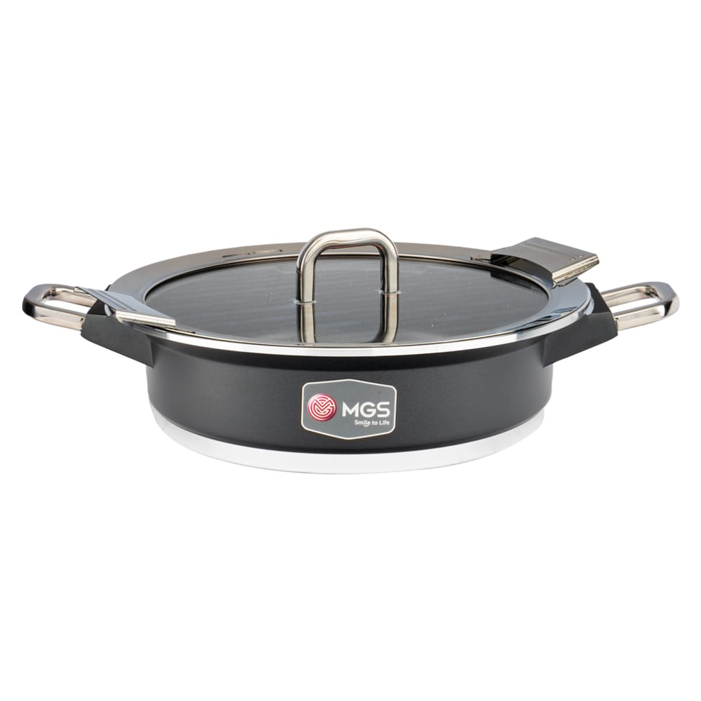 سرویس قابلمه 25 پارچه گرانیت طرح جرمنی B کد GB2514 مشکی