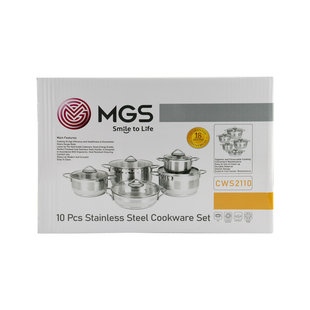 سرویس قابلمه 10 پارچه استیل CWS2110