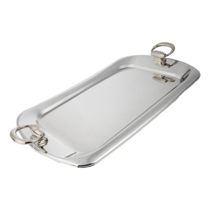 سینی پذیرایی استیل کروم کد OW3110