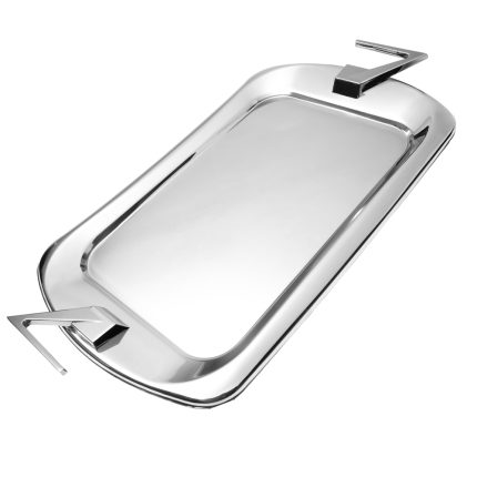 سینی پذیرایی استیل کروم کد OW4110