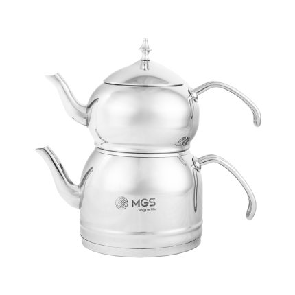 کتری و قوری استیل 2.5 لیتری MGS کد K41024