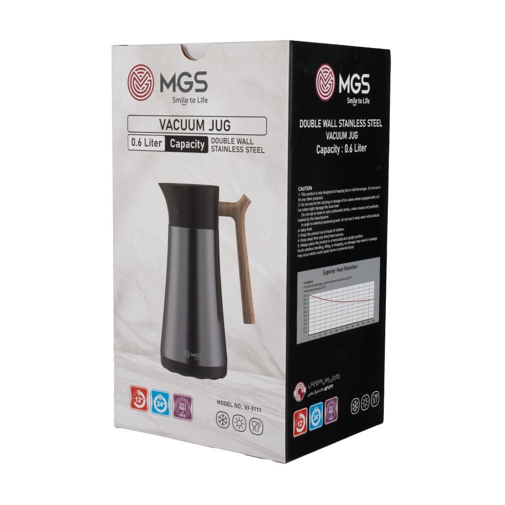 فلاسک 600 میلیلیتر استیل MGS کد VJ-3111