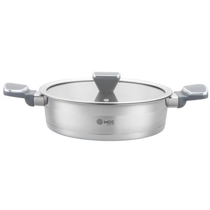 تابه سایز 24 دو دسته استیل کد ps5130