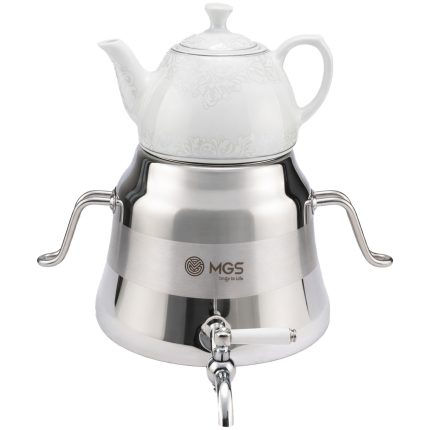 کتری و قوری چینی و استیل کد K41016