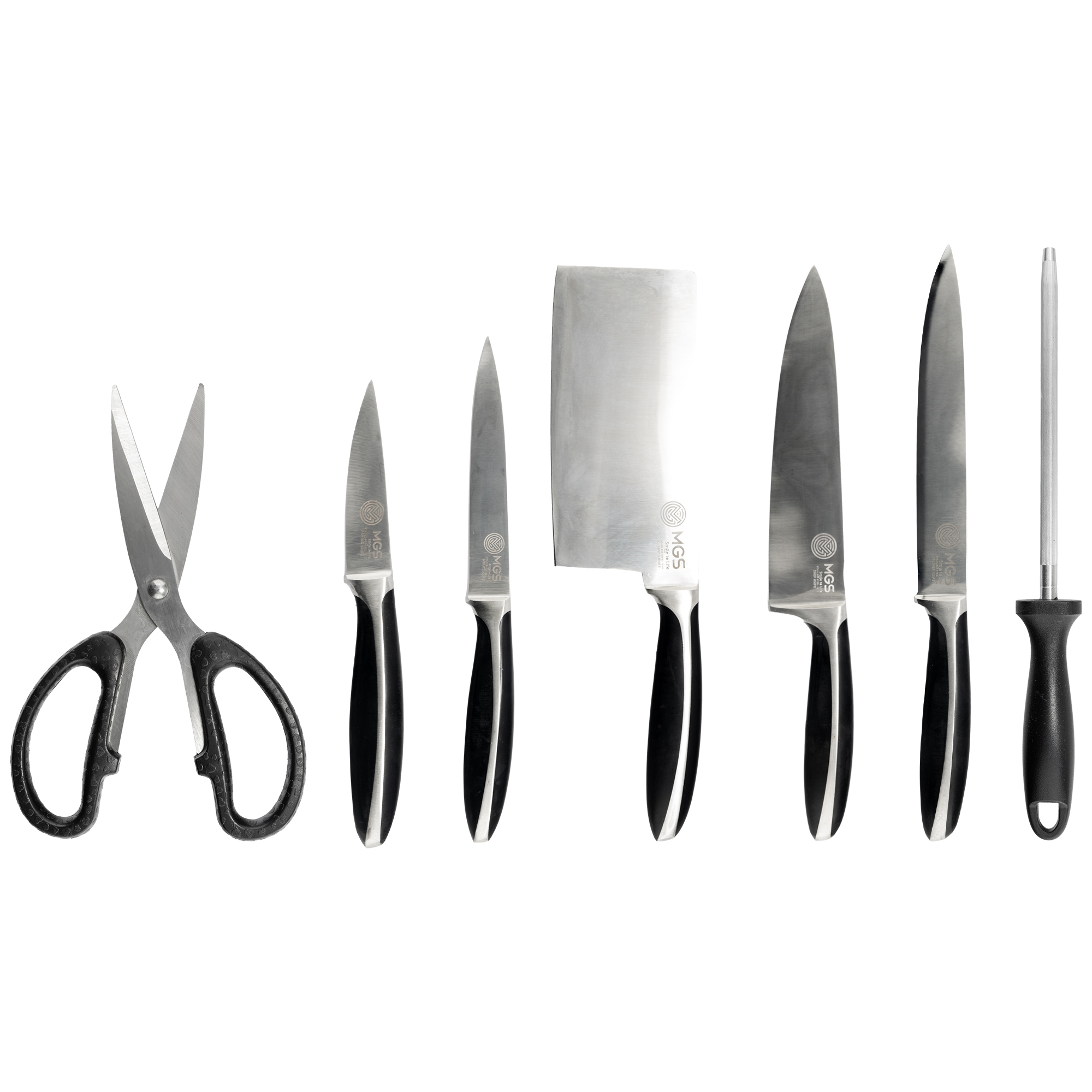 تمام اجزای سرویس چاقو استیل کد KS5010S