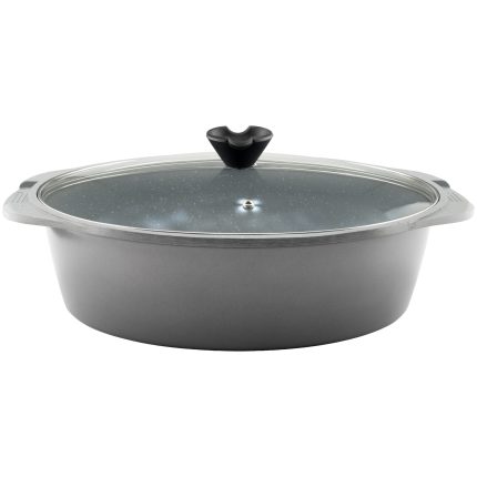 تابه مرغ و ماهی گرانیتی سایز 38 طرح ایتالیا B